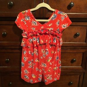 Zara floral romper. Size 6.